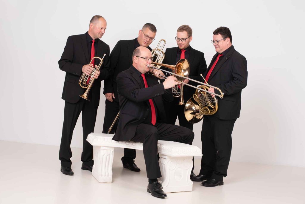 Live Musik von den Blechblaesern des Dresden Brass Quintett.