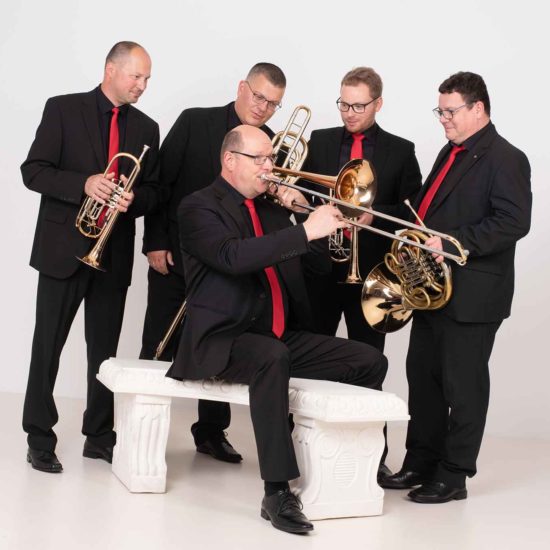 Live Musik von den Blechblaesern des Dresden Brass Quintett.